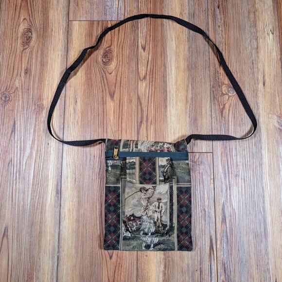 MARTY ENTERPRISES VINTAGE TAPESTRY GOLF HANDBAG - Picture 1 of 8